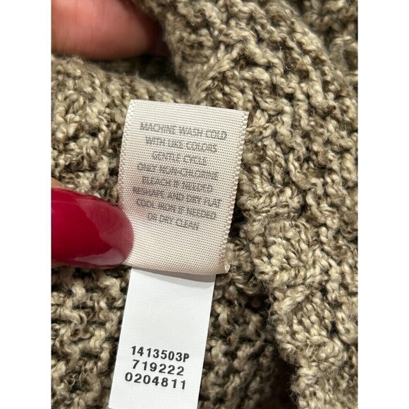 J. Jill Pure Jill Oversized Waffle Knit Drop Shoulder High/Low Sweater, XS - Picture 8 of 9